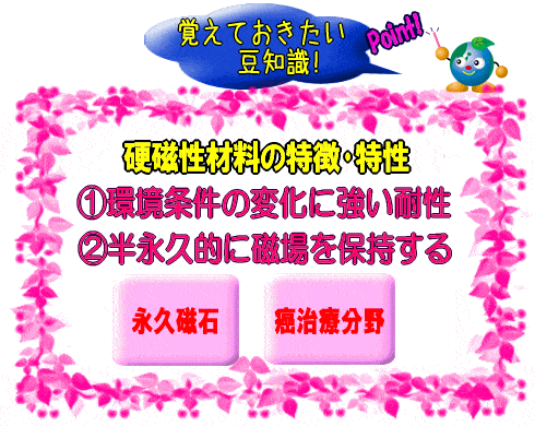 硬磁性材料の特徴･特性(図)