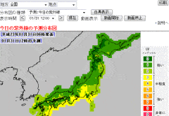 紫外線情報(気象庁)